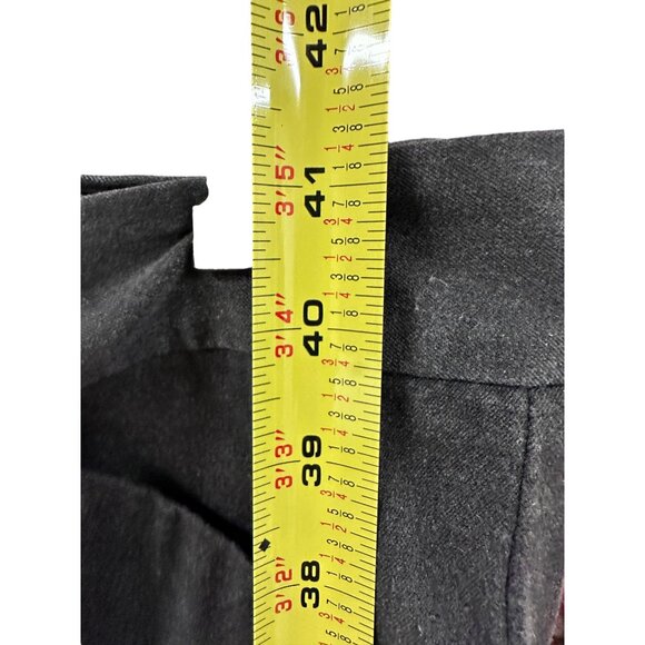🌸3/$15🌸Charcoal Gray Gap Stretch Slacks with Front Pockets Clasp Closure sz 12 - Picture 6 of 8